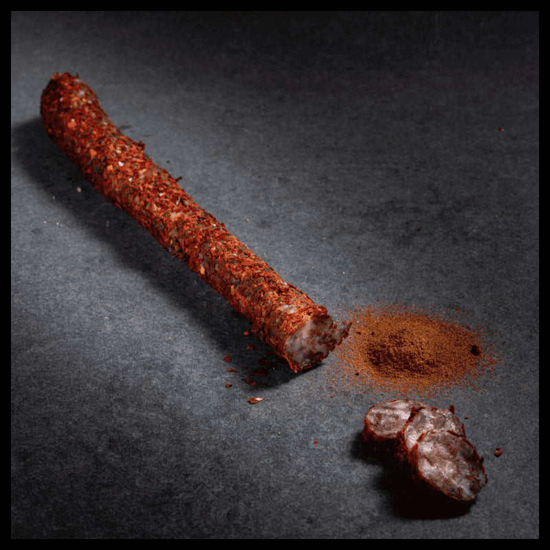 Saucisse fuet aux piments