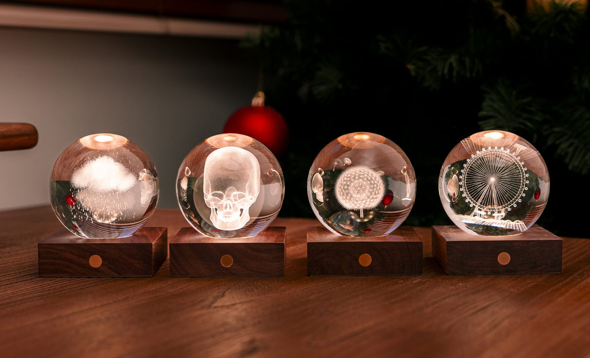 Lumière en cristal ambrée