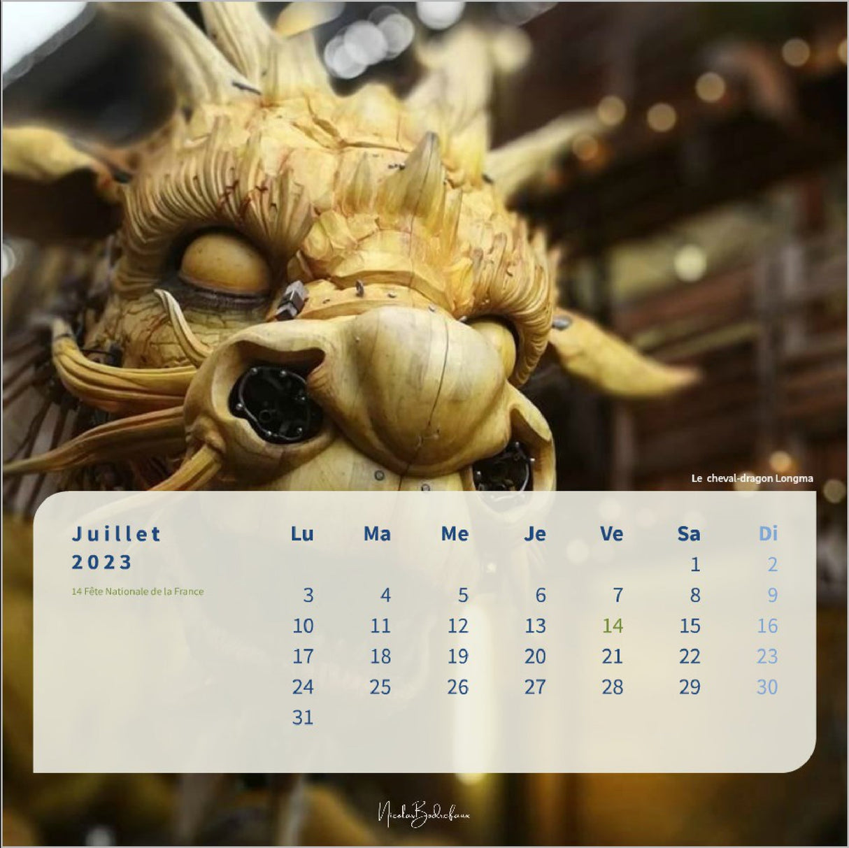 Calendriers - Thème 2022 : Nantes