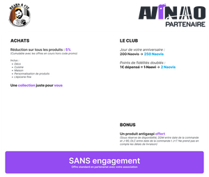 Programme partenaire pour l'association Bears & Cie